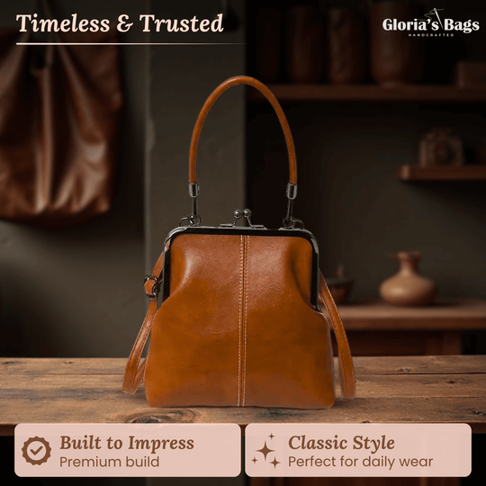Sophia’s Classic Turn-Clasp Tote | Shoulder Bag Gloria Bags